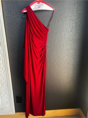 ralph lauren red one shoulder dress Satin Ralph Lauren One Shoulder Dress Lauren Ralph Lauren Women's RED Satin One  Shoulder Dress Size